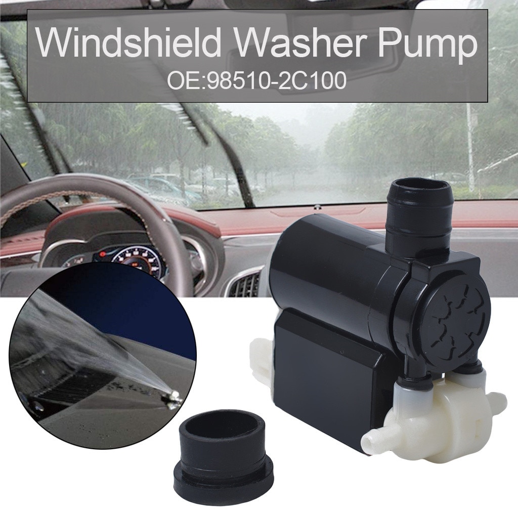 Windshield Washer Pump for Hyundai Accent Entourage Santa Fe Veracruz Veloster Operating Mode Electric Grommet included 8Z