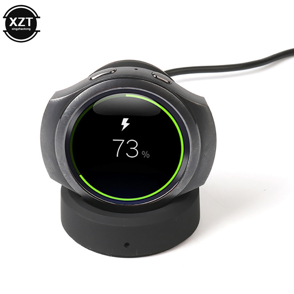 Trådløs hurtiglader for samsung gear  s3 frontier  s2 klokkelader til samsung galaxy watch 46mm/42mm