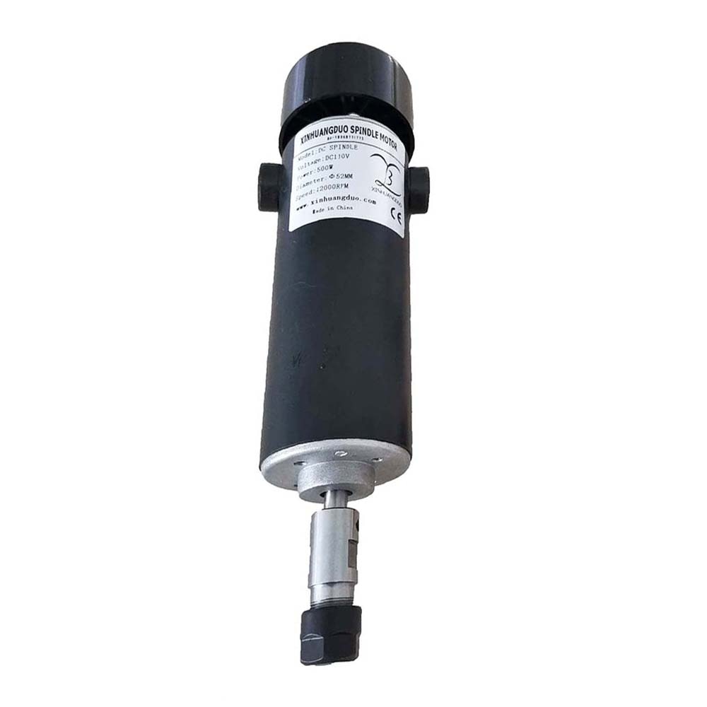 CNC Spindle 500W Air Cooled Spindle Motor DC 110V 0.5kw 12000rpm 590mN.m For Engraving Machine Drilling Milling Machine Tools