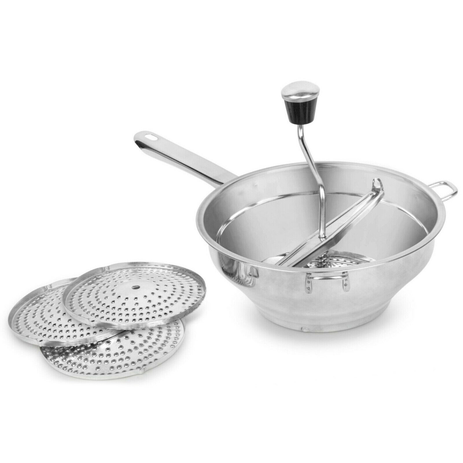 Wielofunkcyjny młynek robić żywności ręczny młynek robić ziemniaków ze stali nierdzewnej młynek robić warzyw z 3 tarczami robić frezowania: Default Title