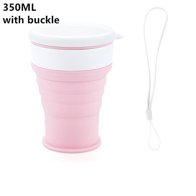Tazza d'acqua Coffee Cups With Straw Travel Collapsible Silicone