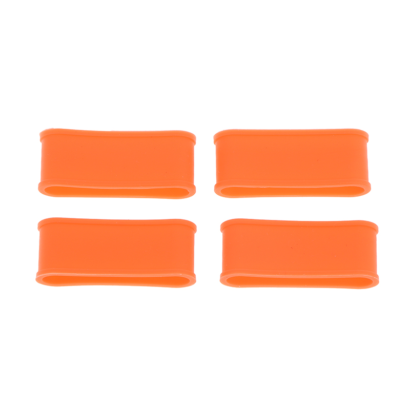 4Pcs Silicone Tennis Racket Grip Ring Handle Closure Rubber Sweat-absorbing Band Elastic Fixed Stretchable Tennis Accessories: Copper