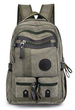 Chuwanglin rygsæk til mænds bærbare rygsæk lærred mandlige rygsække stor kapacitet skoletasker vintage rejsetaske  a7610