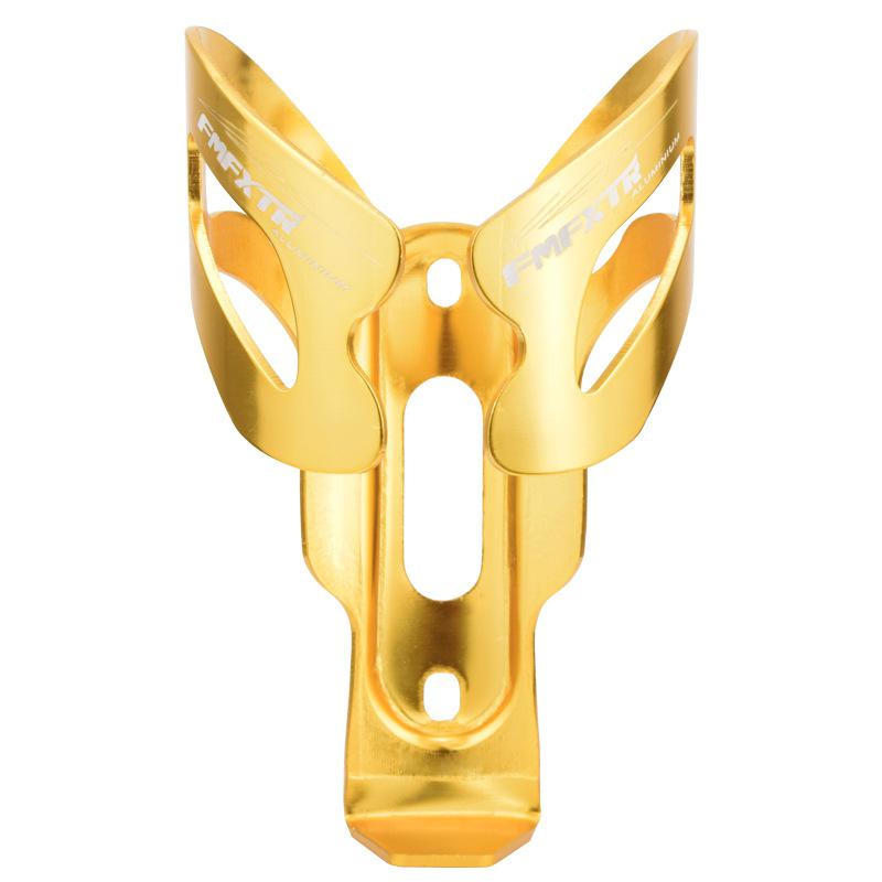 Portabotellas de aleación de aluminio para bicicletas de montaña, soporte para bicicletas: Gold