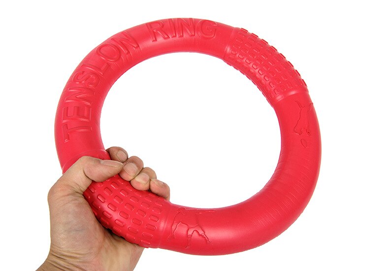 Anillo de formación para perros, resistente a mordeduras, discos voladores para mascotas, EVA, juguete Edge, Pastor, Rally, interactivo: red