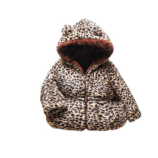 1-3 anos criança grils casacos crianças bebê velo bonito orelha zíper grosso com capuz casaco quente outwear inverno roupas da menina do bebê: 3T