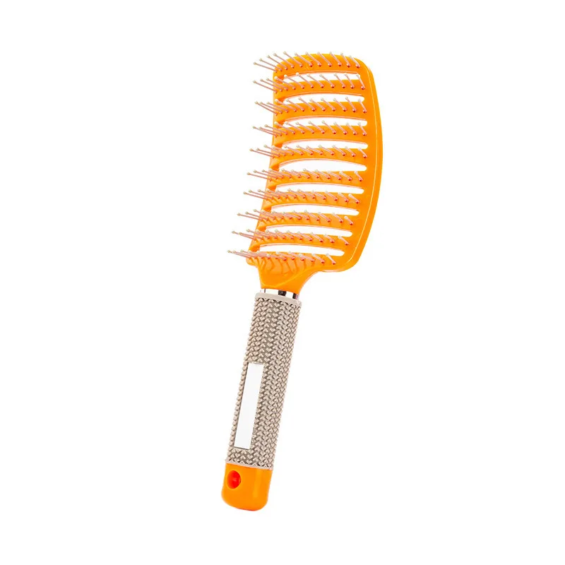 1 Uds. Cepillo de pelo Original, peine mágico para el cabello, cepillo para desenredar el cabello, peine para masaje de piojos, salón de peluquería enredado para mujeres: Rosa claro