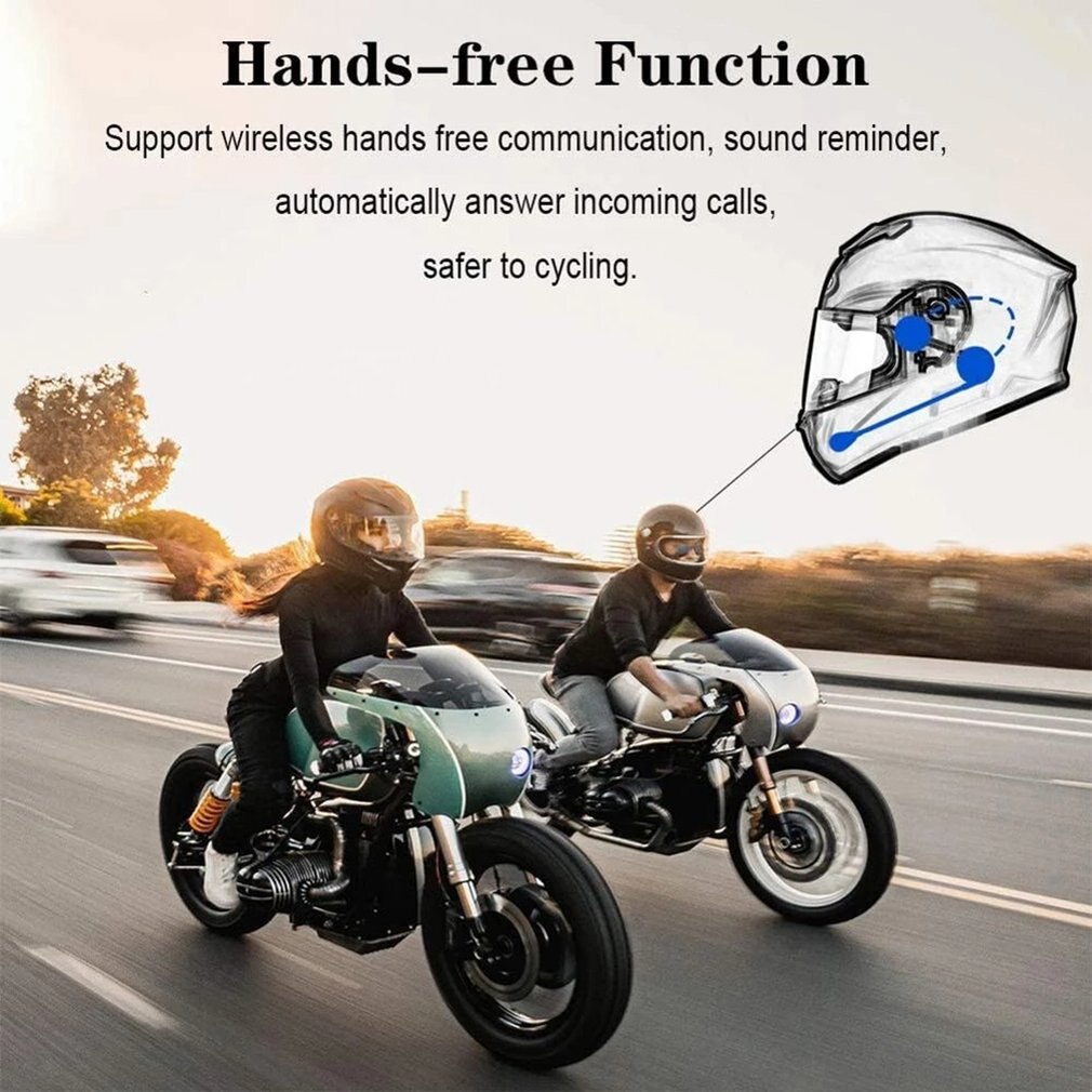 VR robot Bluetooth-compatible 5.0 Moto Helmet Headset Wireless Handsfree Stereo Earphone Motorcycle Helmet MP3 Speaker