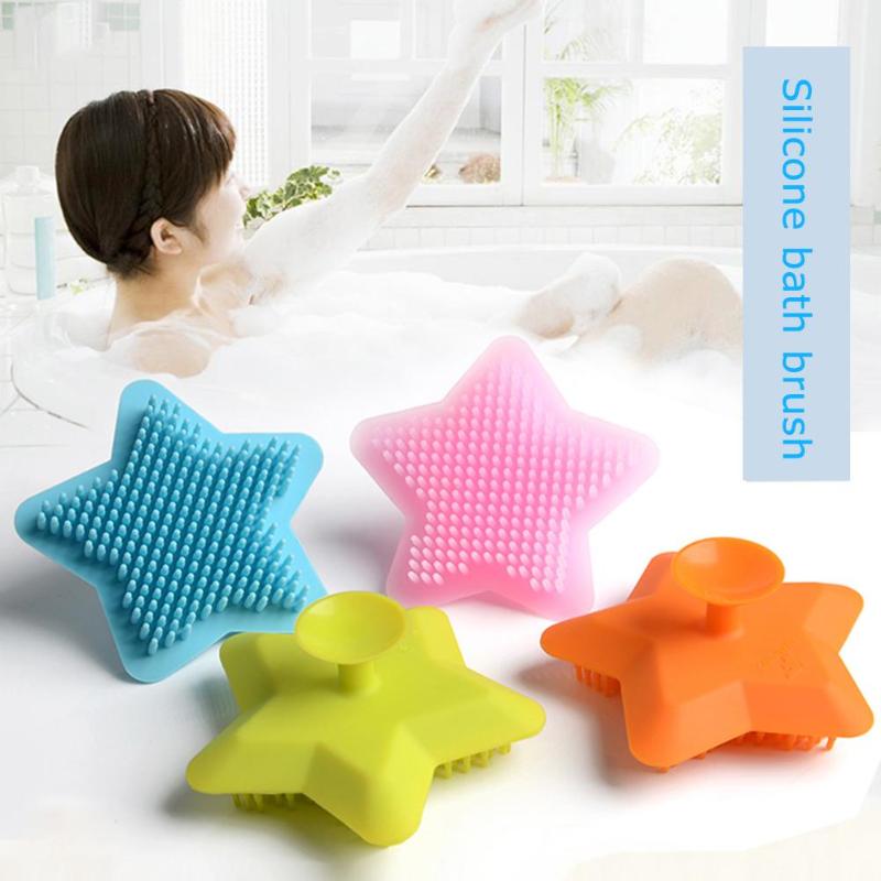Baby Bad Borstels Wassen Pad Siliconen champú Borstel ducha Bad Gezichtsreiniger cepillos de baño de bebé en forma de girasol