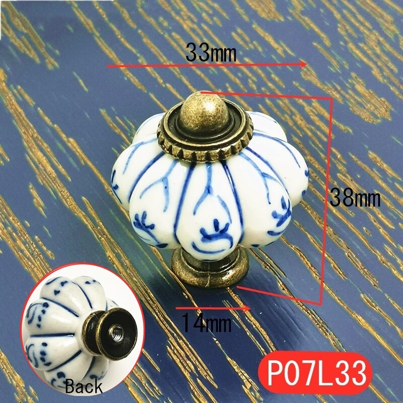 5PCS Hand Painted Ceramic Cabinet Knobs Drawer Cupboard Door Handles Wardrobe Children Room Pull Furniture Handle
