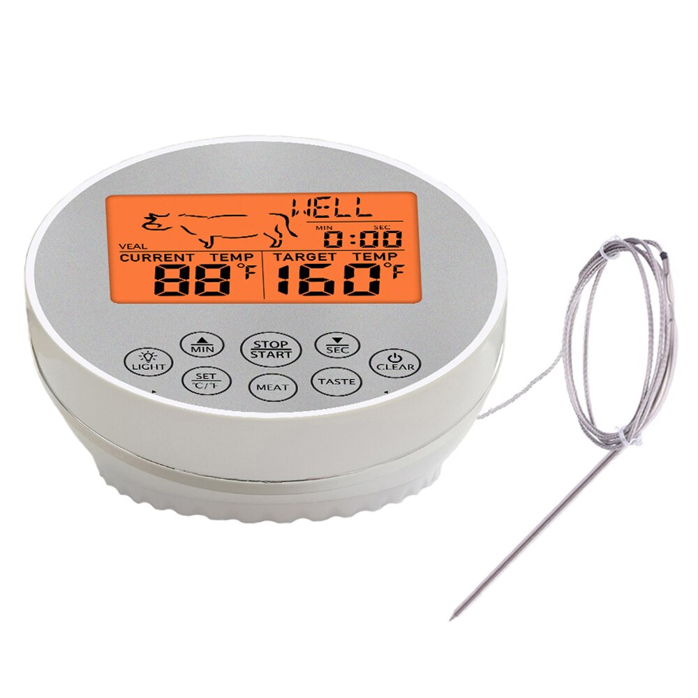 Digitale Keuken Thermometer voor Oven Vlees BBQ Barbecue Grill Gebraden Voedsel Koken Water Melk Vloeibare Temperatuur Gauge Probe Sensor