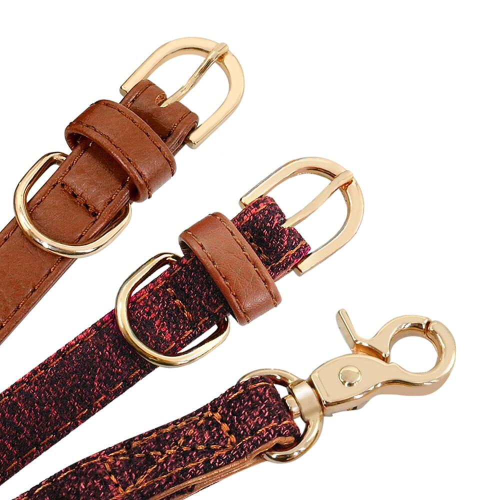 Hundhalsband bandana koppel set hundar katt bowknot läderhalsband bandana scraf med gående koppel husdjur tillbehör