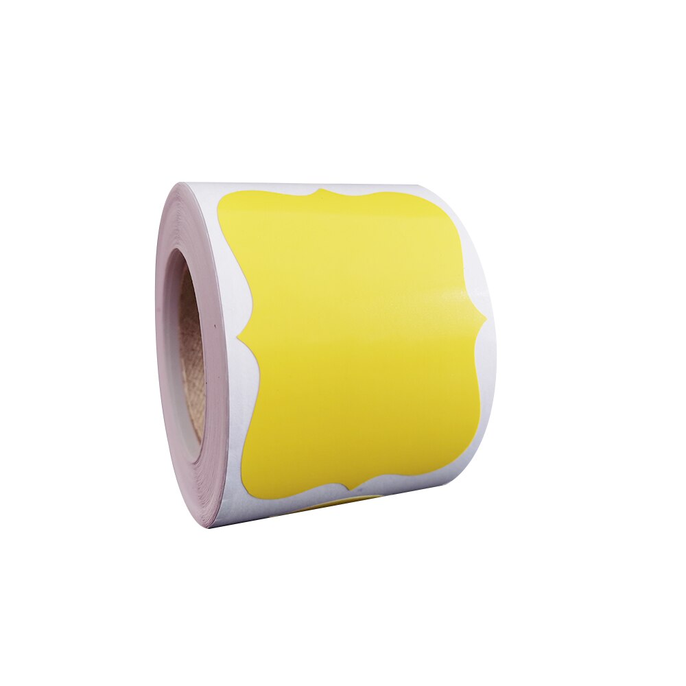 200 stücke Aufkleber für Dosen Küche Wasserdichte Bewegliche Große und Kleine Dosen Farbe PVC Flasche Aufkleber Für Küche Bequemlichkeit C: yellow
