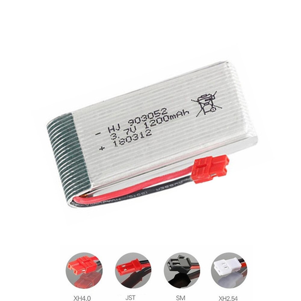 3,7 V 1200mAh lipo Batterie für H11D H11C Fernbedienung Hubschrauber Flugzeuge batterien 3,7 v 903052 JST Stecker und ladegerät einstellen