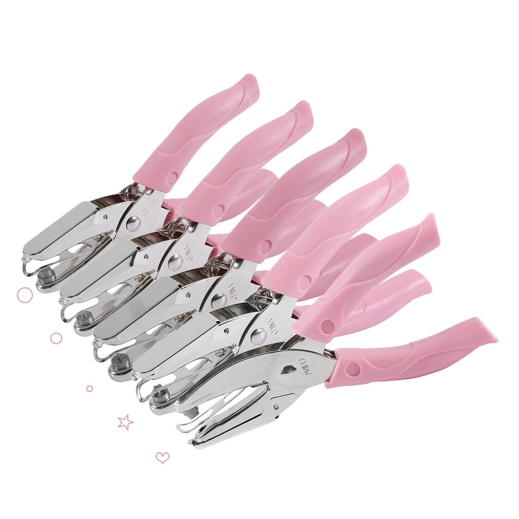 Handle Punch Circle Hole Star Hole Heart Hole Paper Card Cutter Hold Punching Handcraft Portable School Stationery