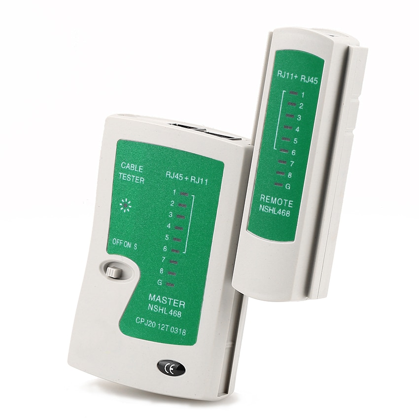 Herramientas de Cable tester de cable de red RJ45 RJ11 RJ12 CAT5-6 UTP Detector de tester de cable lan herramientas de prueba remota de red