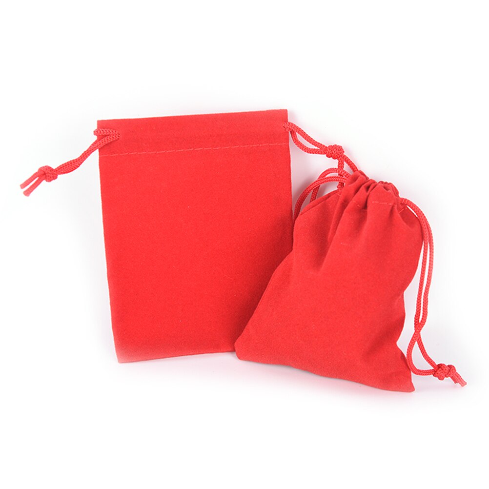 10 stk/parti fløjlstaske snørepose pakningsposer snøreposer 7*9cm