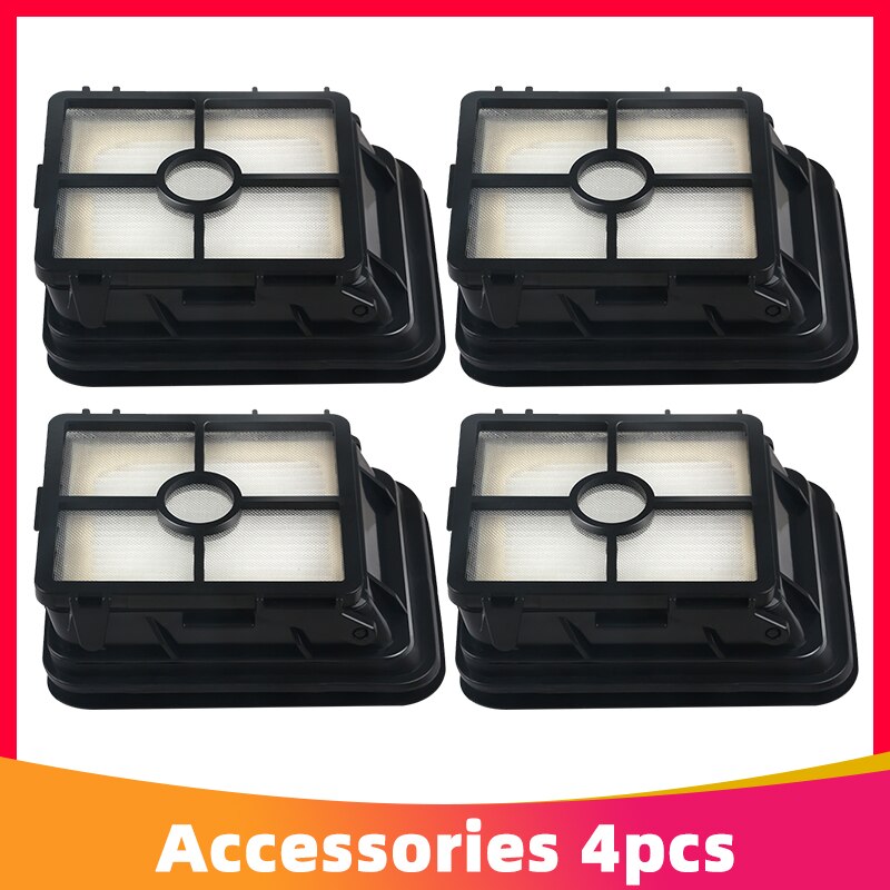 Filtre Hepa et rouleau brosse pour sol, tapis pour aspirateur,adaptés aux modèles Bissell Crosswave 1785 1866 1868 2303 2305 2306, et pour éliminer les poils d'animaux de compagnie,: 4 Filters