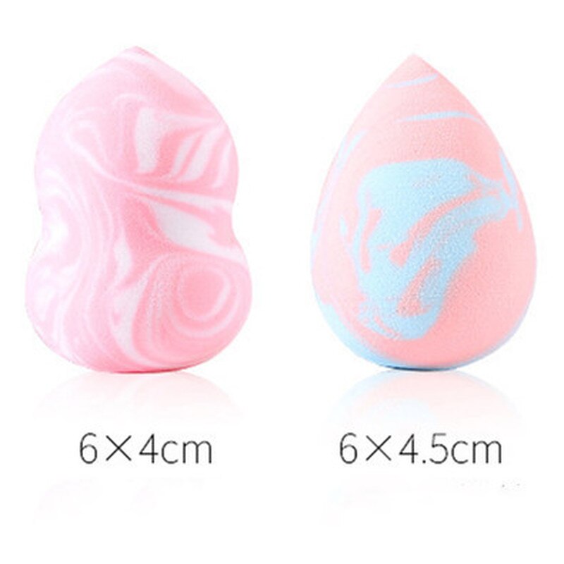 Makeup Foundation Sponge Makeup Cosmetic Puff Powder Smooth Beauty Cosmetic Makeup Sponge Marbling Blender Water Shape Puff