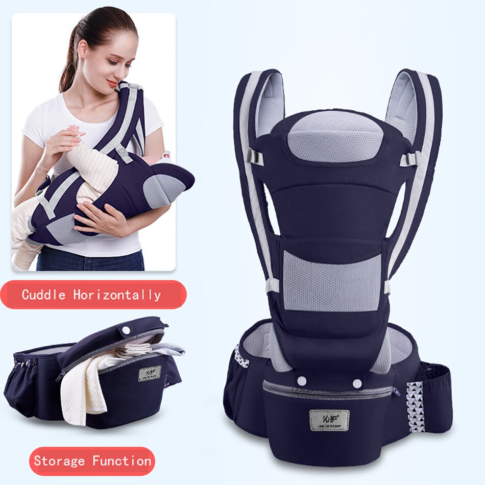 Baby Carrier Ergonomic Baby Carrier Soft Breathable Adjustable Multi-Function Ergonomic Carrier 0-48 months: EM0438