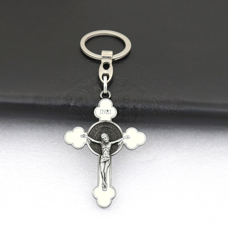 Katholieke Christendom Jesus Vintage Cross Ketting Hanger Sieraden Sleutelhanger Auto Tas Hanger Antieke Gouden Kruis Cross: 13