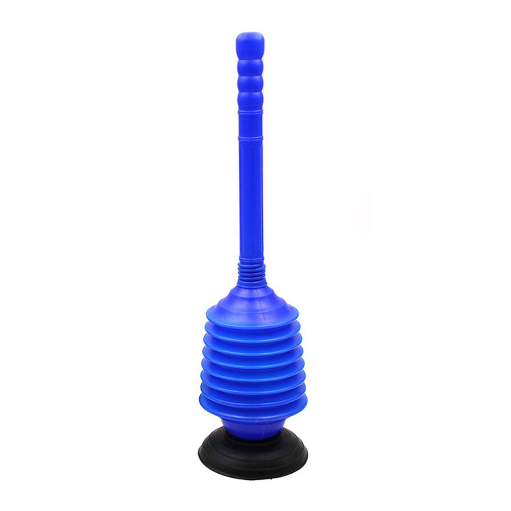 Durable Cleaner Floor Drain Concertina Unblock Sink Sucker Kitchen Blue Toilet Plunger Rubber Multifunctional Bathroom