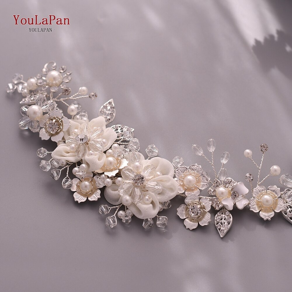 TOPQUEEN SH275 Rhinestone Belt Western Belts Women Decorative Dress Belts Silver Alloy Leaf Bridal Belts Belts