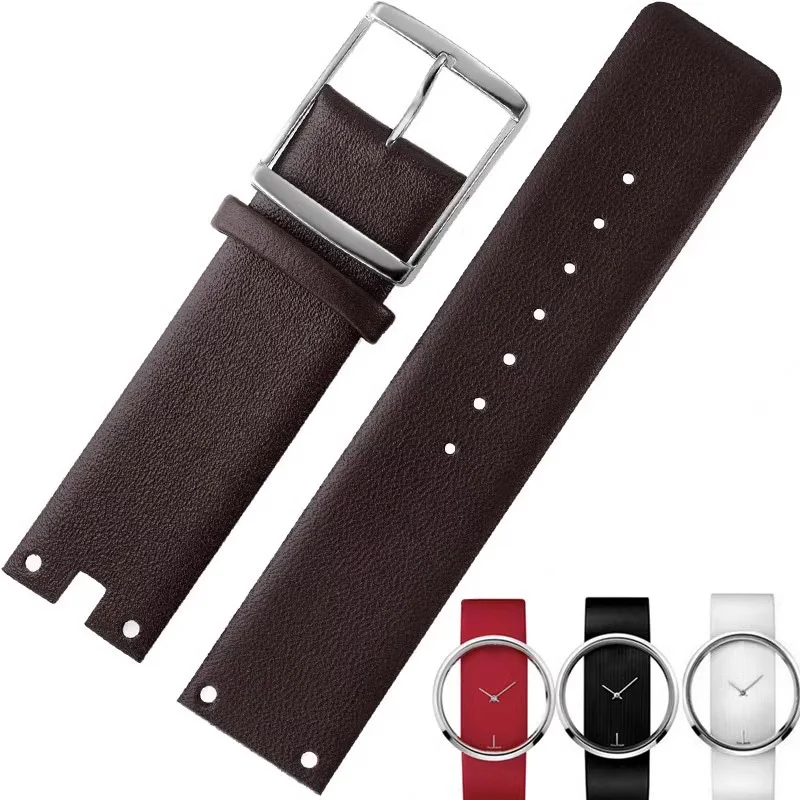 Horlogebandjes Voor Ck K94231 K9423101 Echt Leer Duurzaam Zacht Voor Calvin Klein Horlogeband 22Mm Heren Armband: Blue pink