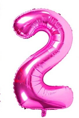 Amscan 40,6 Cm Mini-Form Folie Ballons – 7-teilig Zum Buchstabieren, Nur Für Luft (nicht Helium) – Inkl. Strohhalm