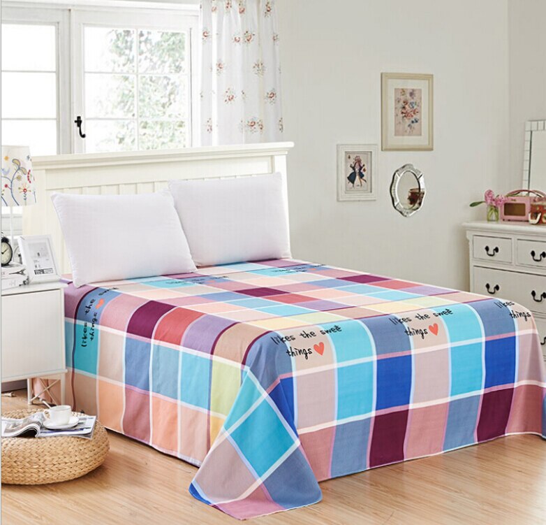 Soft Comfortable Fitted Sheet Floral Printed Bed Sheet Cover Home Textile