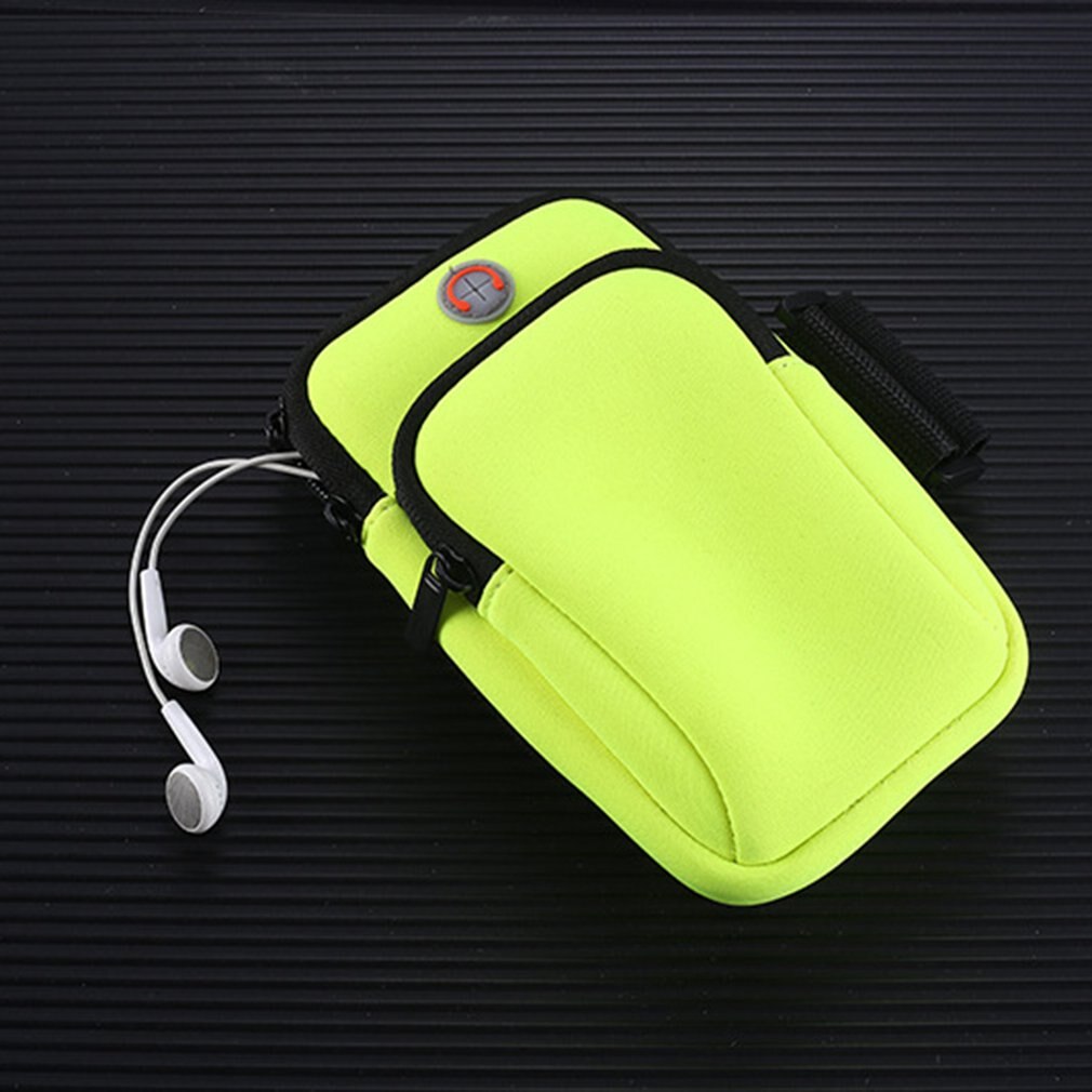 4-6 Inch Mobiele Telefoon Waterdichte Ademend Arm Bag Ademende Stof Oortelefoon Gat Reservering Geen Langer Verspreide 1 Pcs