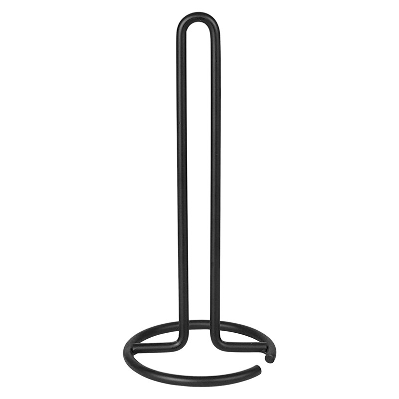 Wrought Iron Tissue Holder Suitable for Dining Table Kitchen Toilet Roll Holder Vertical Tissue Storage Rack Black: Default Title