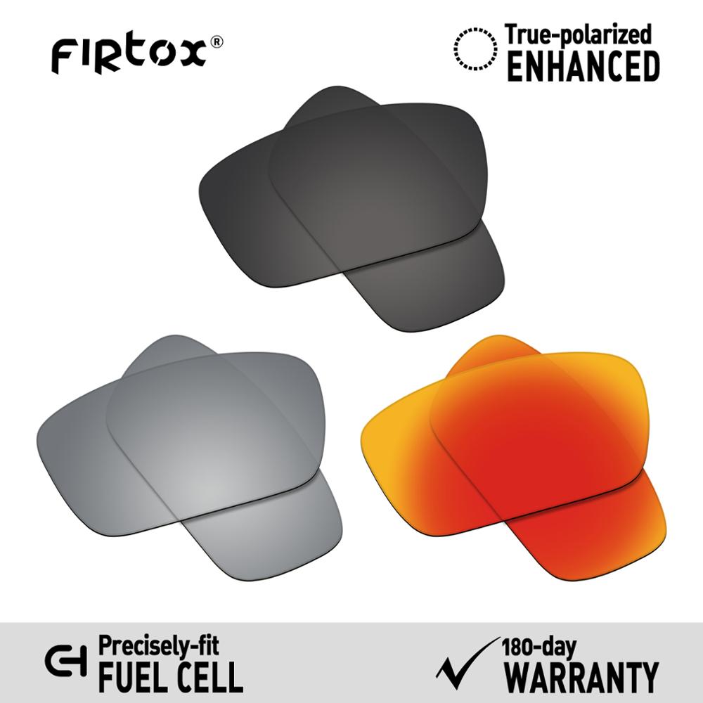 Firtox True UV400 Polarized Lenses Replacement for-Oakley Fuel cell OO9096 Sunglasses (Compatiable Lens Only) - Multiple Colors: Black-Titanium-Red