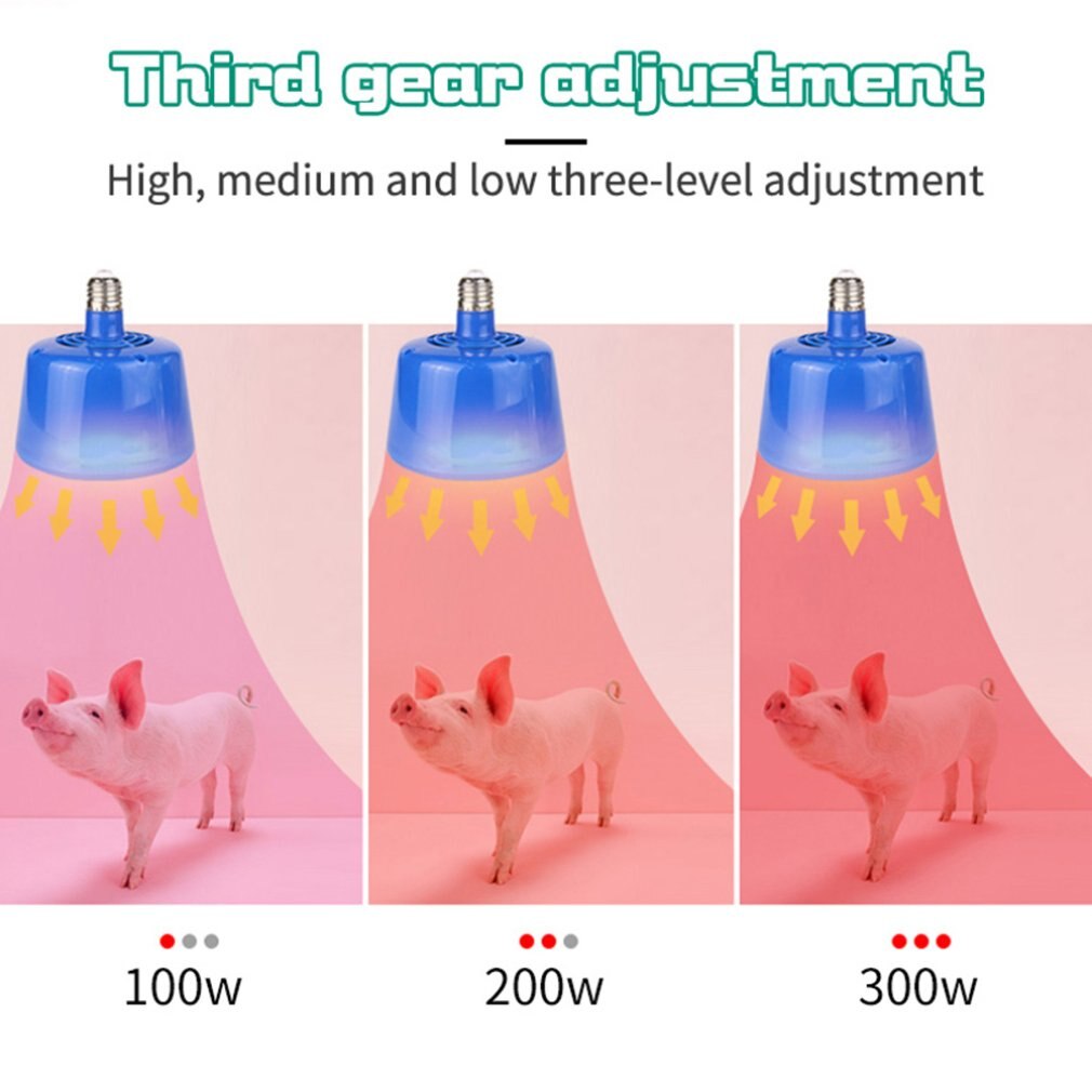 Blue Pet Incubator Incubator Chicken Temperature Controller Heater Farm Tools Adjustable Heating Lamp
