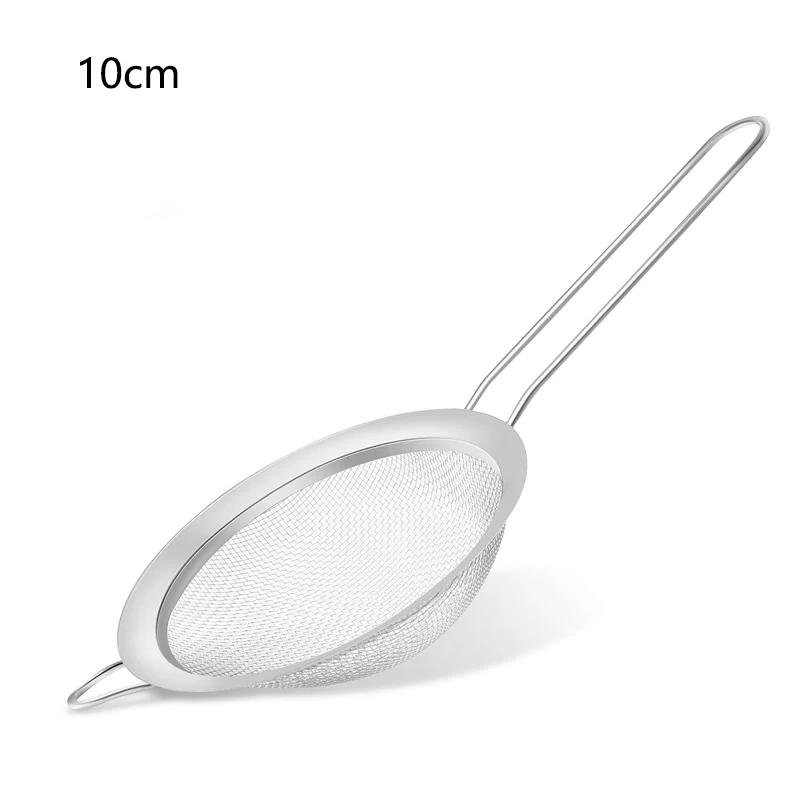 1/3/4 stks/set Roestvrij Staaldraad Fijnmazige Olie Zeef Meel Vergiet Zeef Zeef Gebak Bakken gereedschap Keuken Accessoires: GRIJS