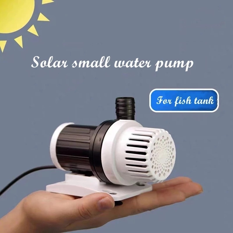 Weiting Aquarium Solar Water Pump USB Fish Tank Ultra Quiet Mini Small Micro Filter Circulating Fish Pond Submersible Pump 8W