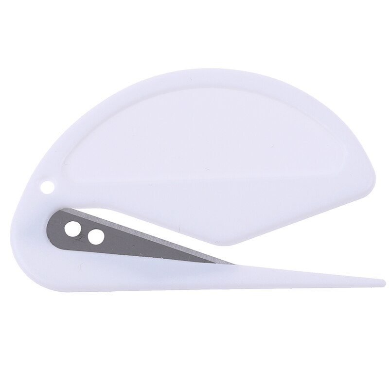 2Pcs / Lot Plastic Mini Letter Opener Mail Envelope Opener Safety Paper Guarded Cutter Blade Office Equipment