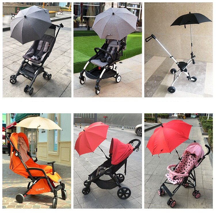 Universel bébé poussette accessoires couverture de pluie protection UV parapluie ajustement Yoyo babysing yoya et enfants vélo