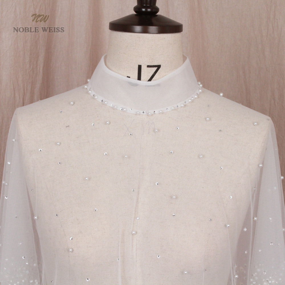 Tiulowa etola ślubna zroszony ślubny krótki ślubny przylądek