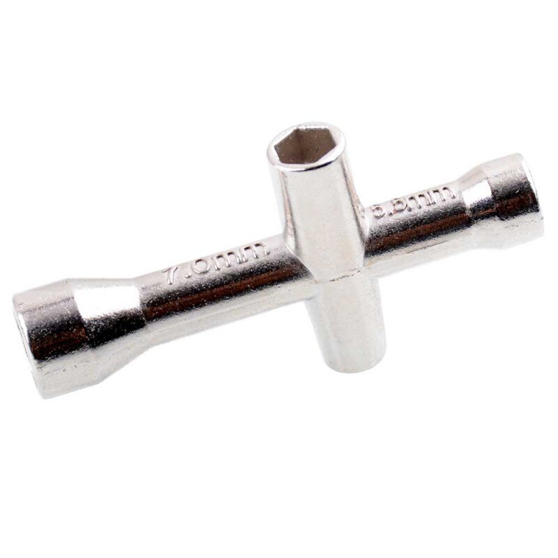 Model tool metal M4 M5 M5.5 M7mm Screw Nut Hexagonal small cross wrench socket for removing tire nuts