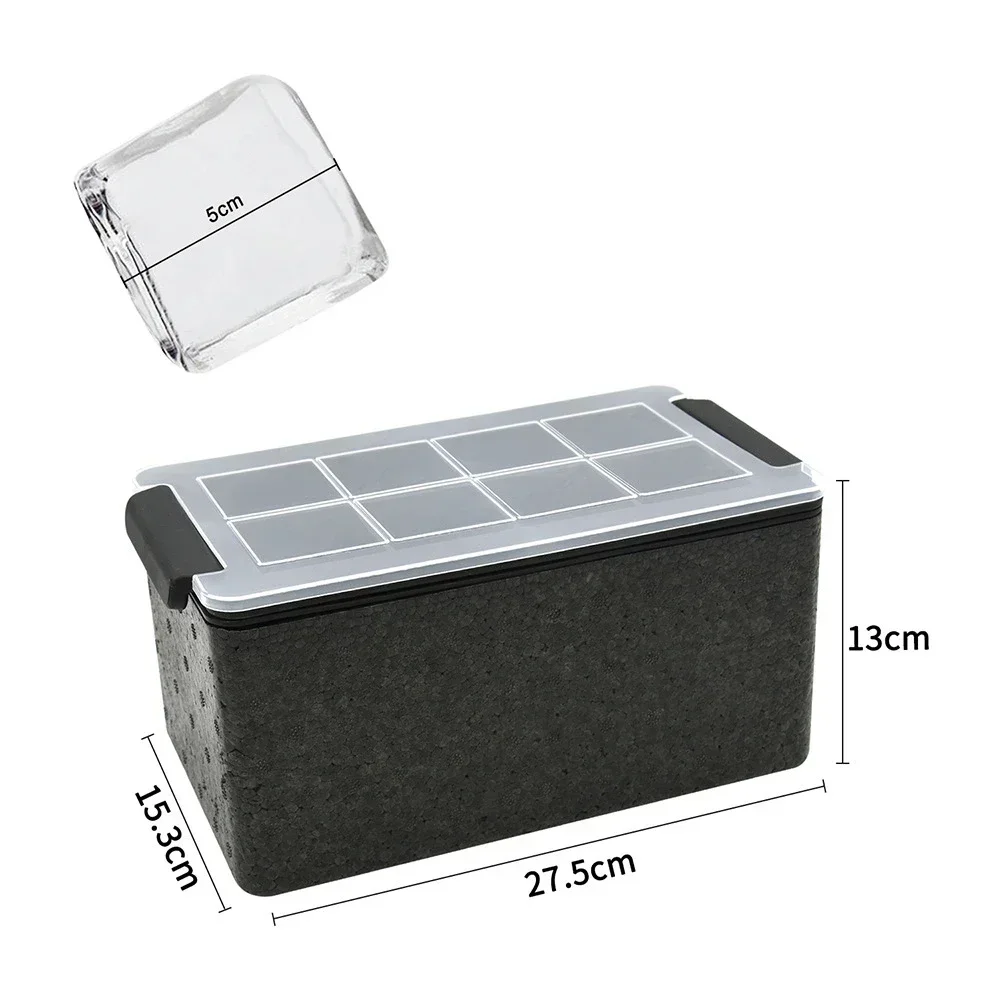 Ice Ball Maker Mould Bar Freeze Large Transparent Ice Cube Ice Maker High Transparency IceCube Tray Kitchen Accessories: black