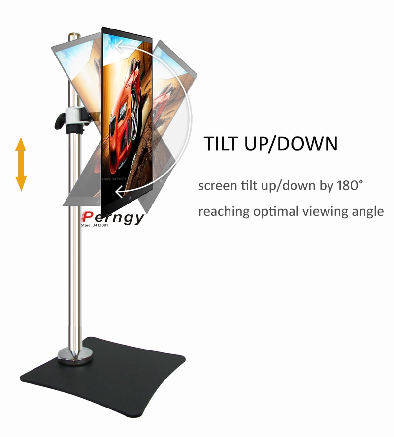 )DL-T300-185 Monitor de escritorio de 10-27 ", rectangular, parte de abajo amplia, soporte de ordenador, brazo de movimiento completo VESA100X100