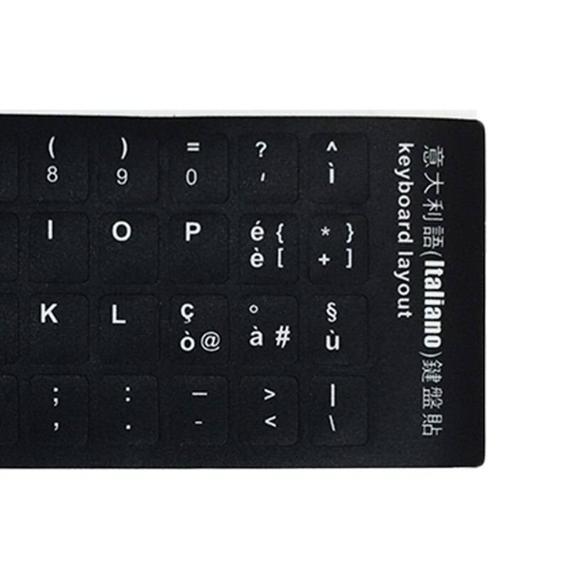 Universal italiensk språk tastaturoppsett klistremerke 6.5 x 18cm matt overflate enkel reservedel for datamaskin laptop italia tastatur