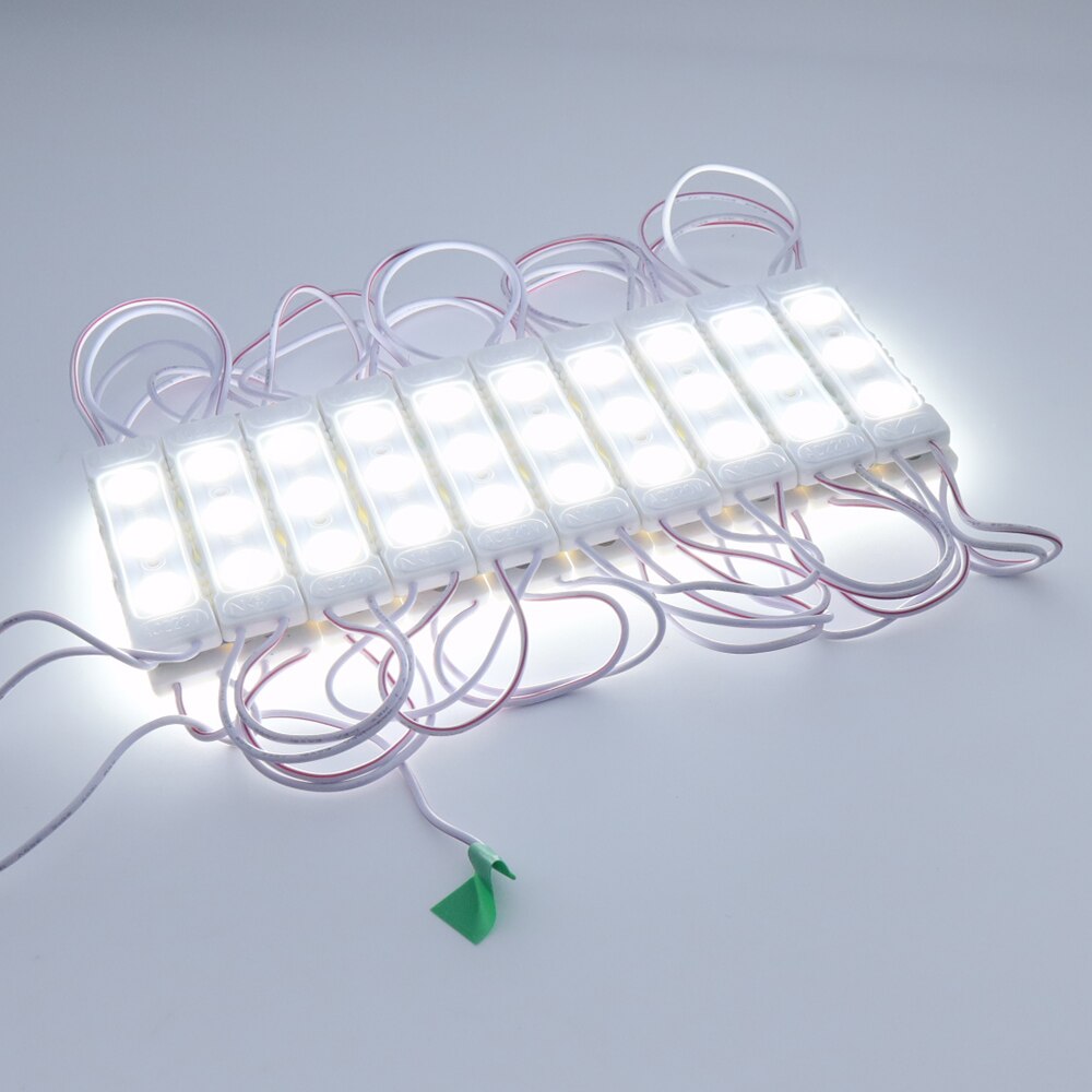 20Pcs 220V Led Module 1.5W 3Leds Injectie Led Modules IP65 Waterdicht Voor Reclame Teken Back Light geen Behoefte Driver