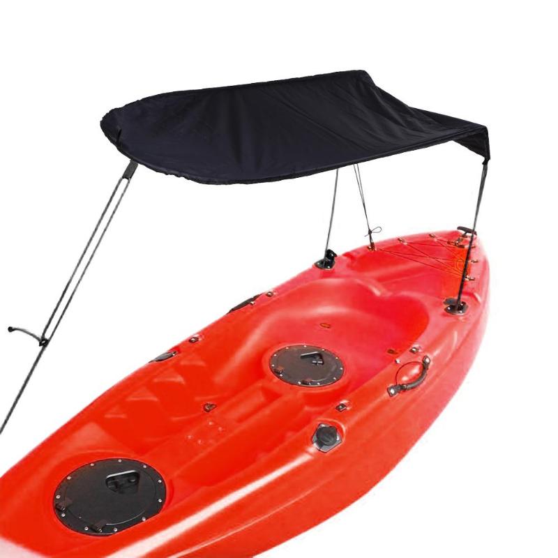 Single Person Kayak Boat Sun Shelter Sailboat Awning Top Cover Kayak Boat Canoe Sun Shade Canopy Fishing Tent Sun Rain Canopy Bl