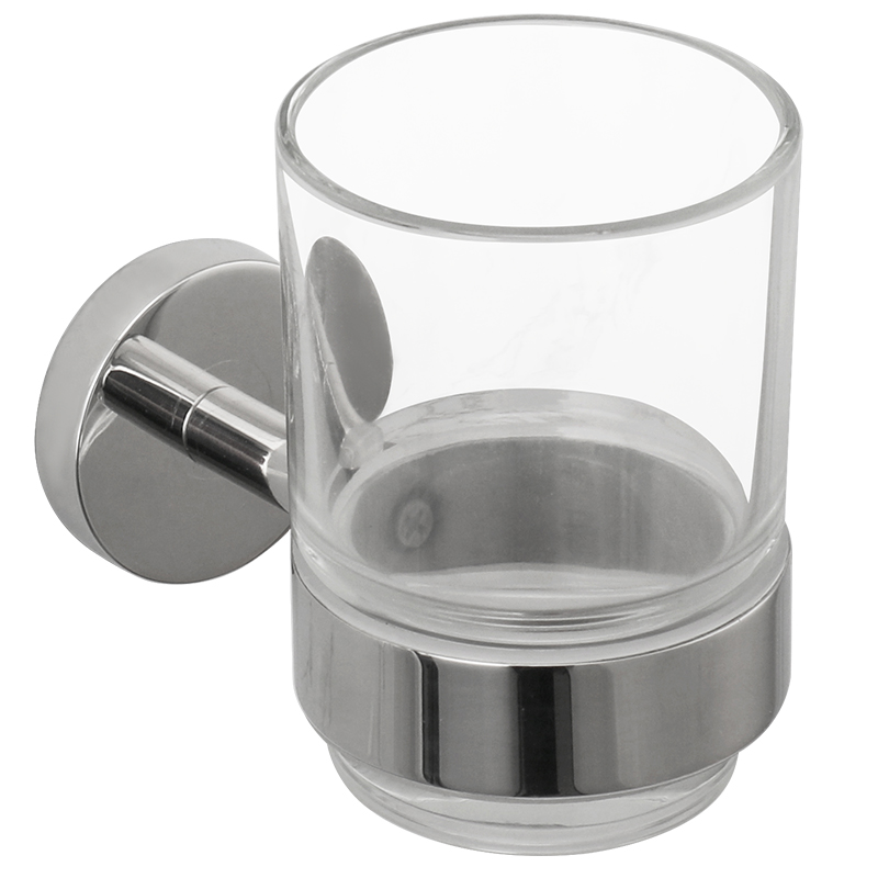 Soporte de cepillo de dientes de acero inoxidable, soporte de taza de vidrio dorado cepillado, montaje en pared, negro mate, cromo, oro rosa, accesorios de baño