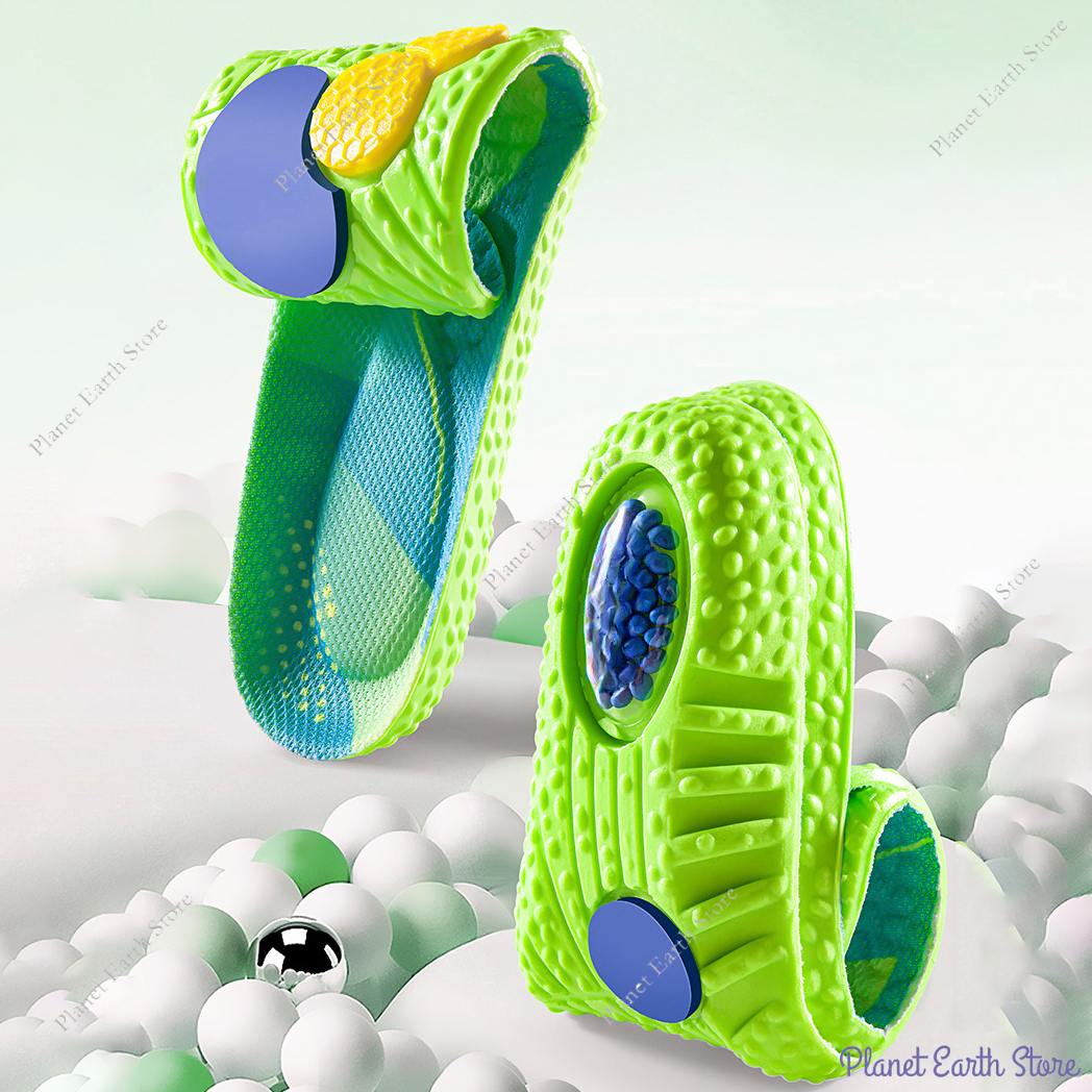 Größe 35–46, 1 Paar Sport-Stoßdämpfungs-Einlegesohlen, Luftpolster, atmungsaktiv, Fußgewölbeunterstützung, orthopädische Schuhe, Polster, Elastizität, Schuhpolster