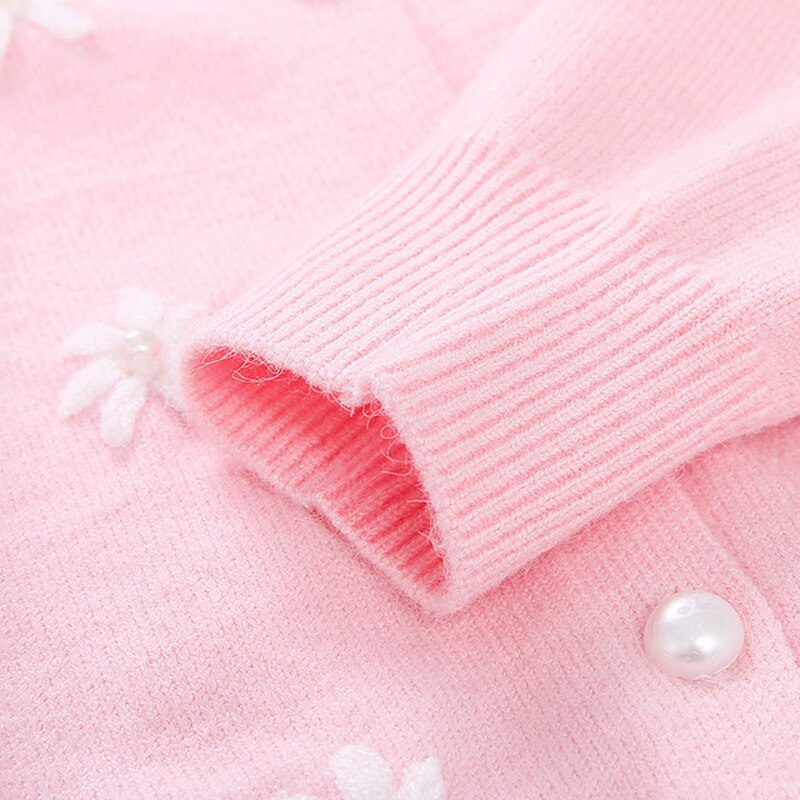 Nuove Ragazze di Modo Maglie e Maglioni Carino Ragazze di Fiore Cardigan Cappotto di Autunno della Molla Vestiti per Ragazze Giacca Maglione Lavorato A Maglia BC494