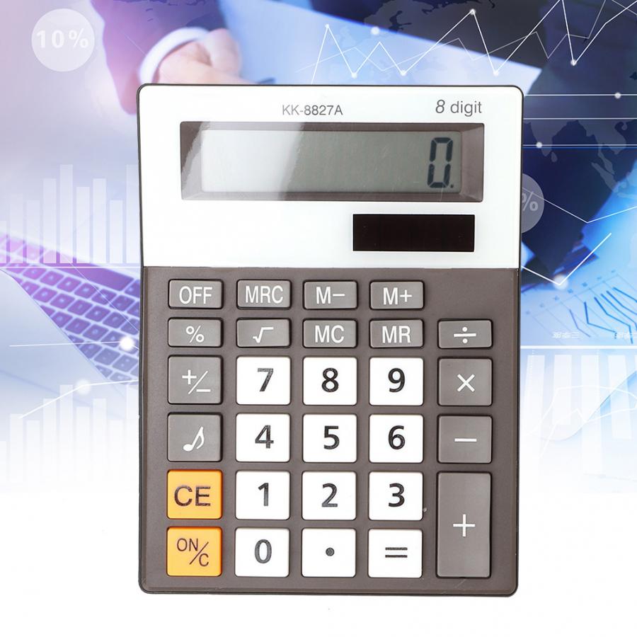 Plastic Student Desktop Music and Beep Voice Calculator with 8 Digits Screen and Simple (Not Included)