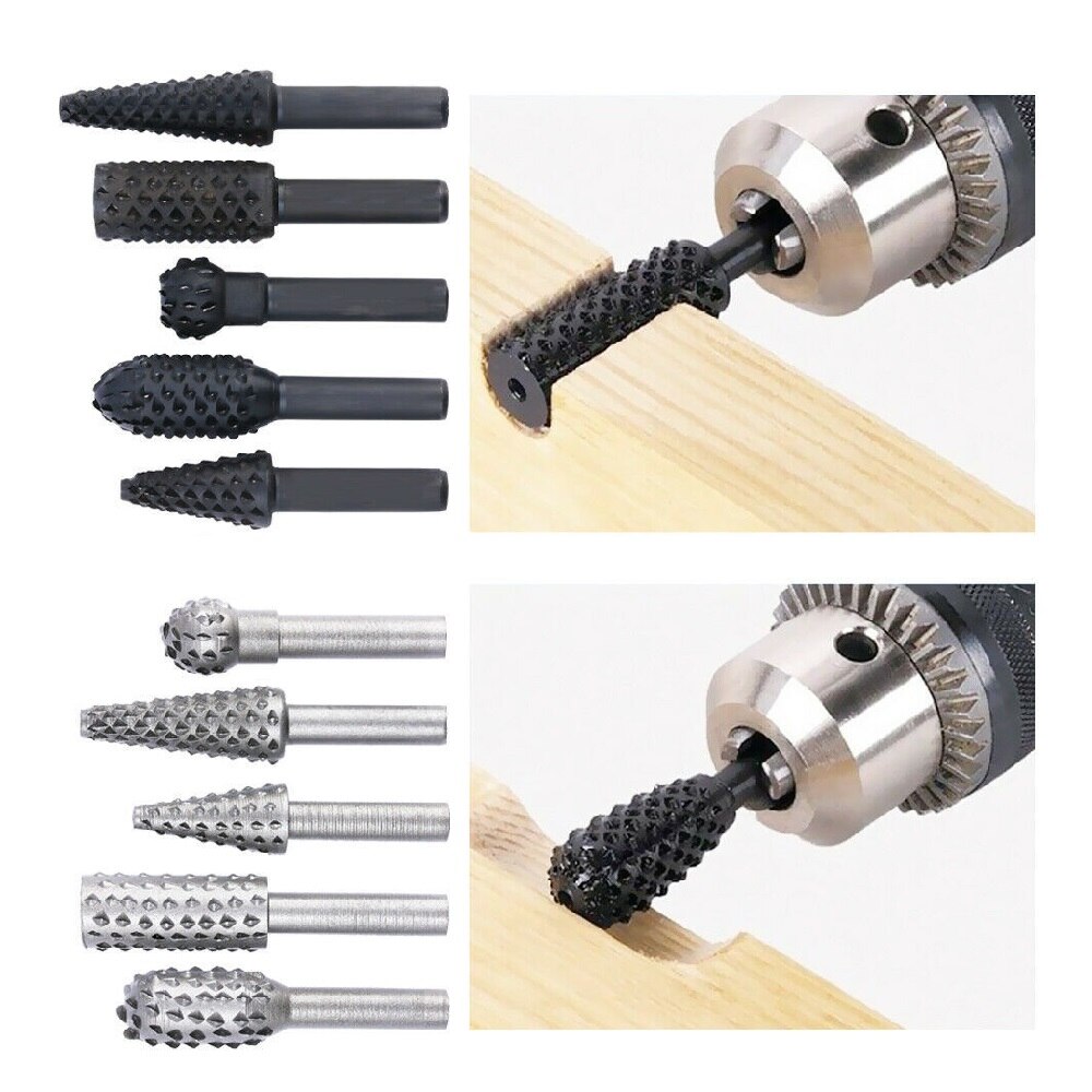 Rotary Rasp File Drill Bit Steel Round Shank Elect... – Vicedeal